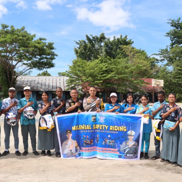 Satlantas Polres Biak Gencarkan Edukasi Millennial Safety Riding di SMA Negeri 3